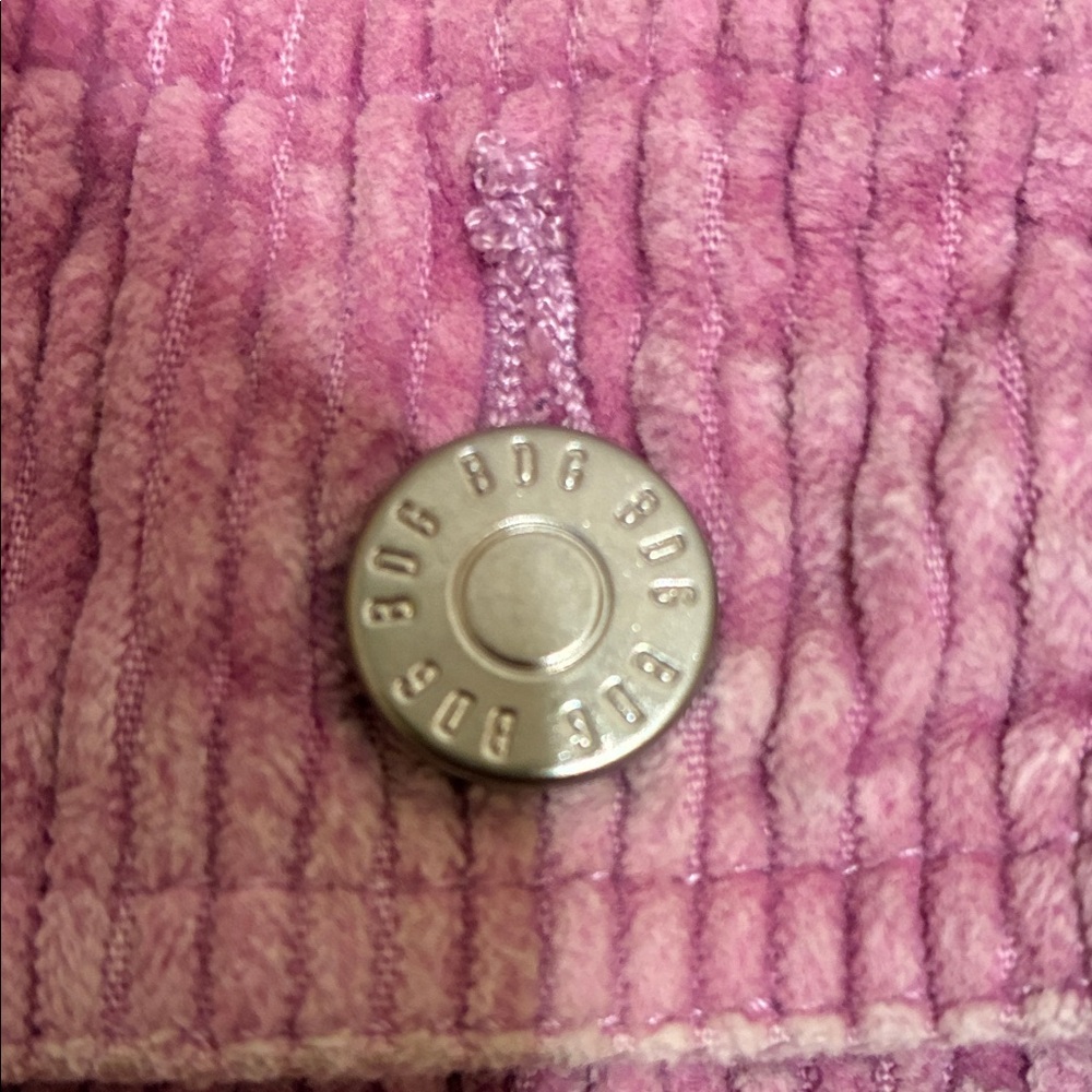 Pink Textured Button-Up Jacket - image 3